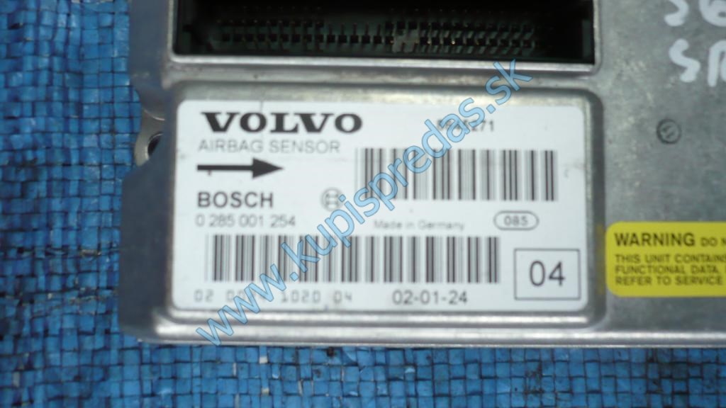 Volantový airbag + airbag spolujazdca VOLVO S60